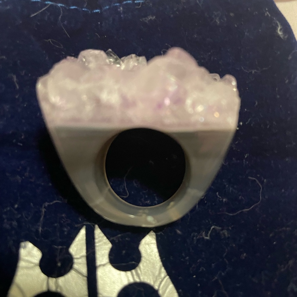 New OOAK Special Edition Autumn Winds Amethyst Gemfire Ring by hespera (size 6)